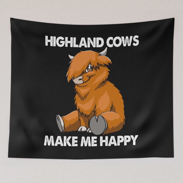 Item preview, Highland Cow Make Me Happy designed and sold by Bendthetrend.