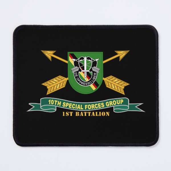 Item preview, Army - 1st Battalion, 10th Special Forces Group - Flash w Br - Ribbon X 300 designed and sold by Military Insignia Products.