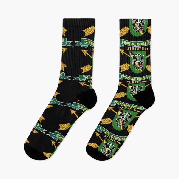 Item preview, Army - 1st Battalion, 10th Special Forces Group - Flash w Br - Ribbon X 300 designed and sold by Military Insignia Products.