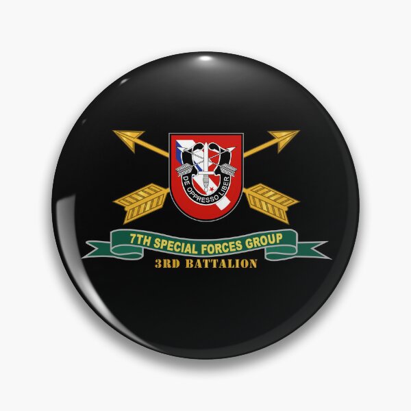Item preview, Army - 3rd Battalion, 7th Special Forces Group - Flash w Br - Ribbon X 300 designed and sold by Military Insignia Products.