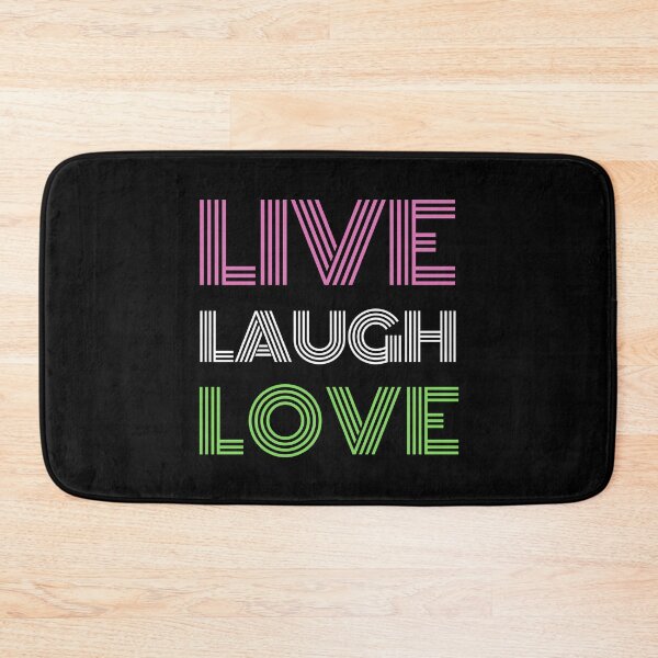 Item preview, Live Laugh Love - Short Motivational Quote | Colorful Retro Love Typography designed and sold by Delandor.