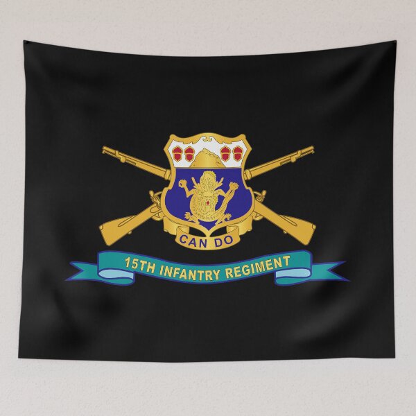 Item preview, Army - 15th Infantry Regiment - DUI w Br - Ribbon X 300 designed and sold by Military Insignia Products.