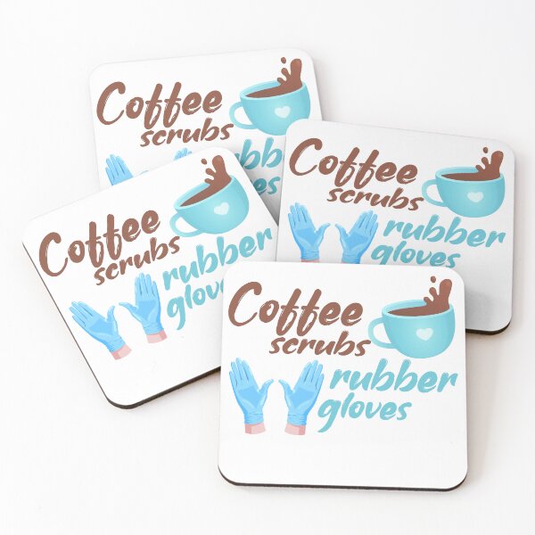 Item preview, Coffee scrubs Rubber Gloves designed and sold by ErmessThiings.