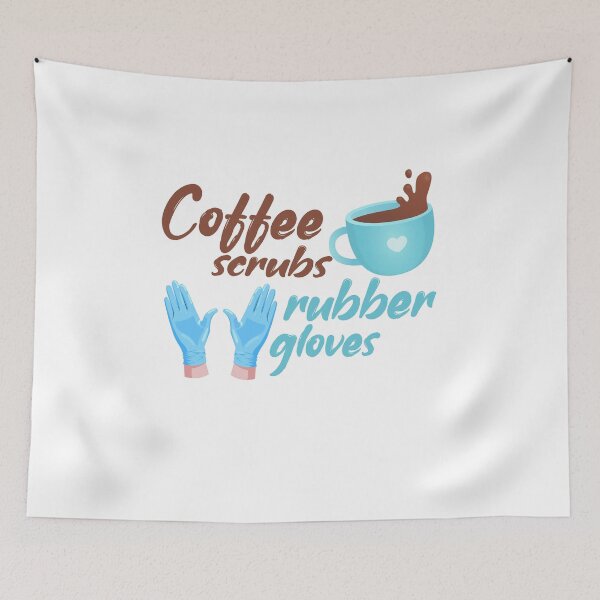 Item preview, Coffee scrubs Rubber Gloves designed and sold by ErmessThiings.