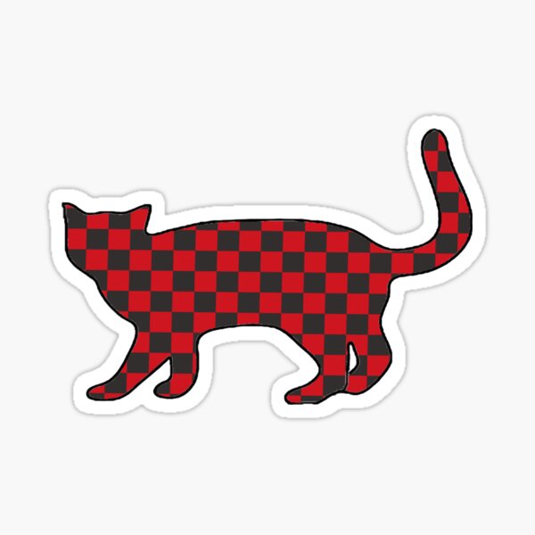 Pink Camo Cat Sticker for Sale by Katherine Cardone