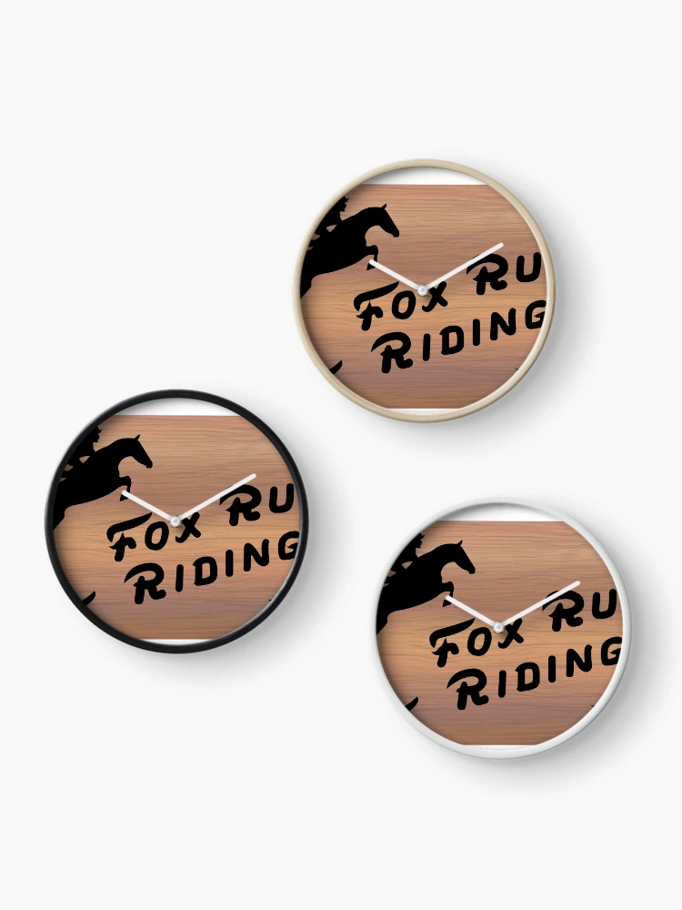 Thumbnail 3 of 4, Clock, Fox Run Riding Sign designed and sold by Sierra13.