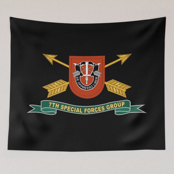 Item preview, Army - 7th Special Forces Group - Flash w Br - Ribbon X 300 designed and sold by Military Insignia Products.