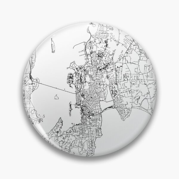 Item preview, Newport White Map designed and sold by multiplicitymap.