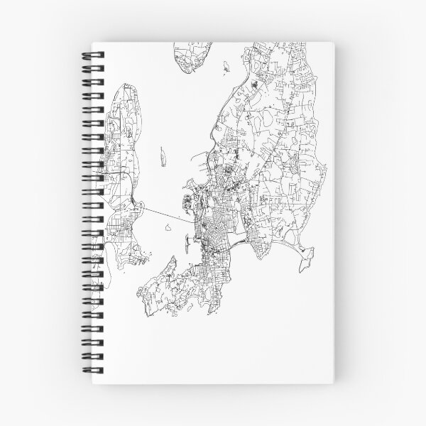 Item preview, Newport White Map designed and sold by multiplicitymap.
