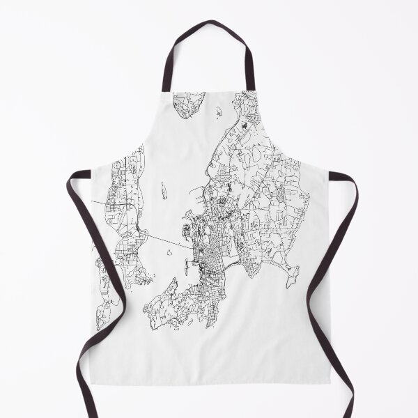 Item preview, Newport White Map designed and sold by multiplicitymap.