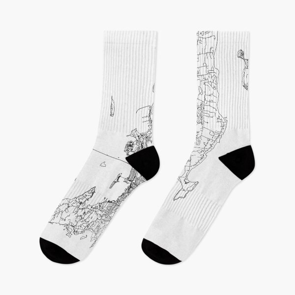 Item preview, Newport White Map designed and sold by multiplicitymap.