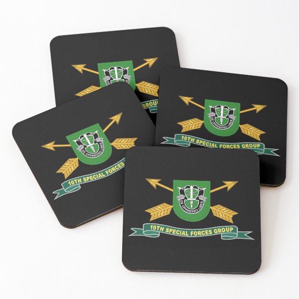 Item preview, Army - 10th Special Forces Group - Flash w Br - Ribbon X 300 designed and sold by Military Insignia Products.