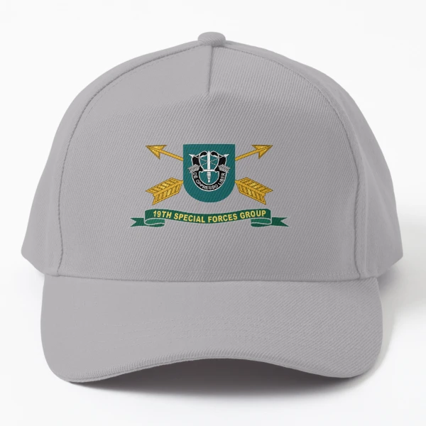 Army - 19Th Special Forces Group - Flash W Br - Ribbon X 300 Baseball Cap  Men'S Hats & Caps Hunting Camping Hiking Fishing Caps