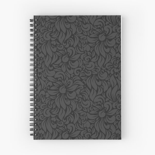 Item preview, Black Swirly Floral Pattern designed and sold by Miledi.