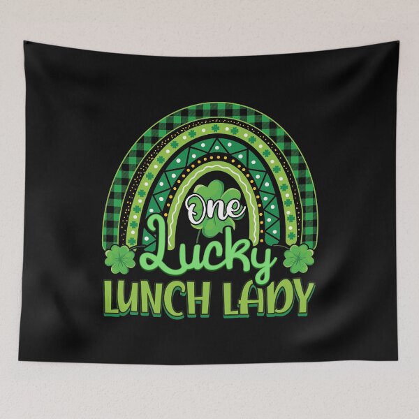 Item preview, One Lucky Lunch Lady St Patricks Day Gift designed and sold by TeeDesignsStore.