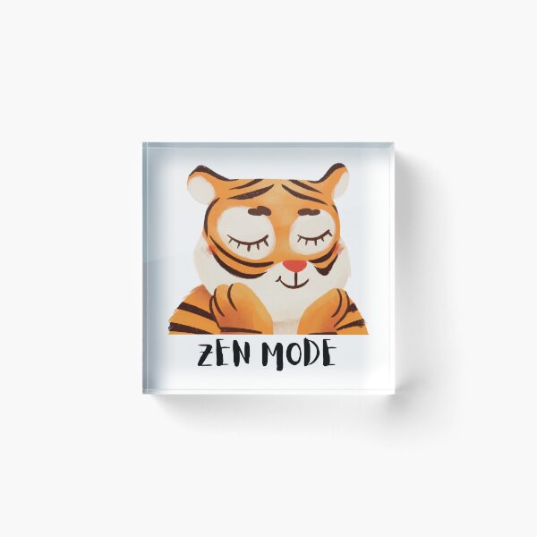 Item preview, Cute Tiger Zen Mode designed and sold by dadlal.