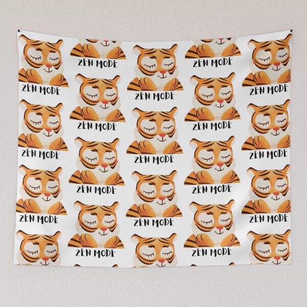Item preview, Cute Tiger Zen Mode designed and sold by dadlal.