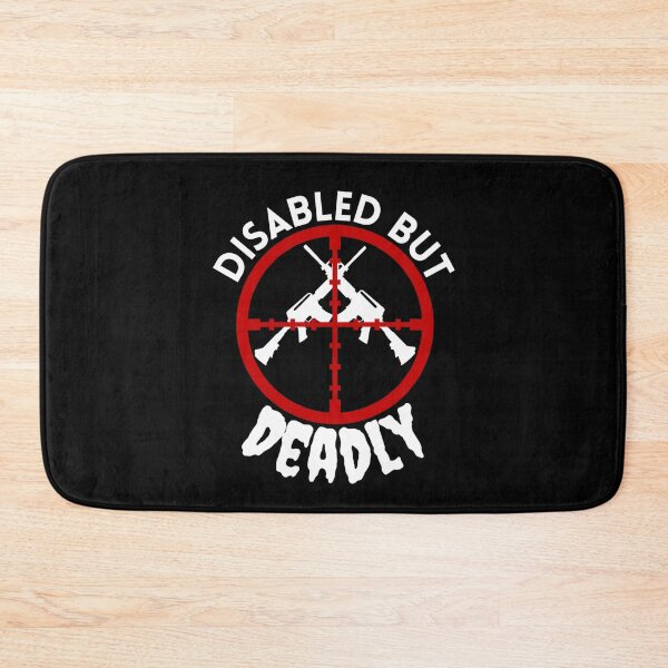 Item preview, Disabled But Deadly - Sarcastic Handicap Pun - Ride Strong Disabled Warrior designed and sold by Sonatablue.