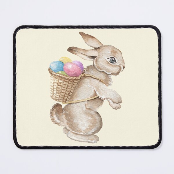 Item preview, Easter Bunny With Egg Basket designed and sold by DaisyPaints.