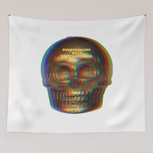 Item preview, Overthinking Kills Your Happiness designed and sold by thundercandy.