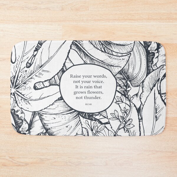 Item preview, Raise your words, not your voice. - Rumi designed and sold by StudioCitrine.