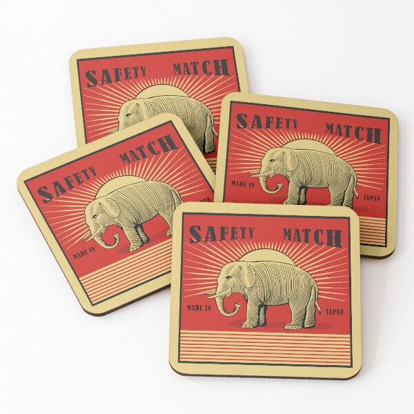 Item preview, The Vintage Elephant Safety Match designed and sold by rogue-design.