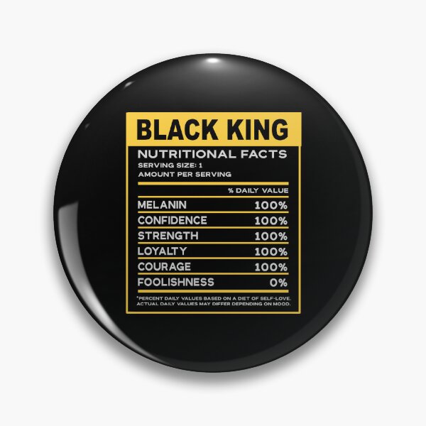 Item preview, BLACK KING NUTRITIONAL FACTS | BLACK KINGS MATTER QUOTE designed and sold by PhillDaPhlava.