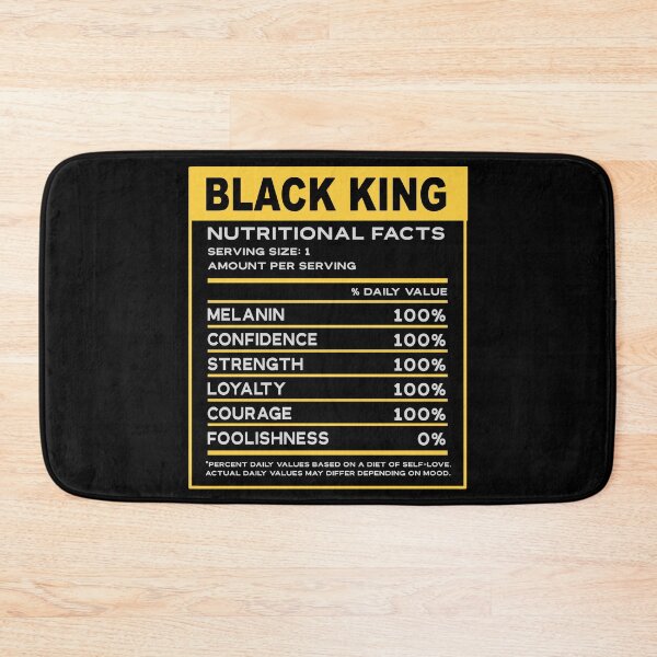Item preview, BLACK KING NUTRITIONAL FACTS | BLACK KINGS MATTER QUOTE designed and sold by PhillDaPhlava.