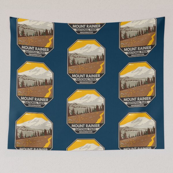 Item preview, Mount Rainier National Park Washington Cowlitz Divide Emblem designed and sold by KrisSidDesigns.