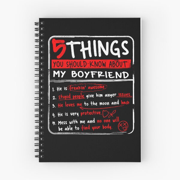 Item preview, 5 Things You Should Know About My Boyfriend Girlfriend Gift Gear designed and sold by DynamicDesign.