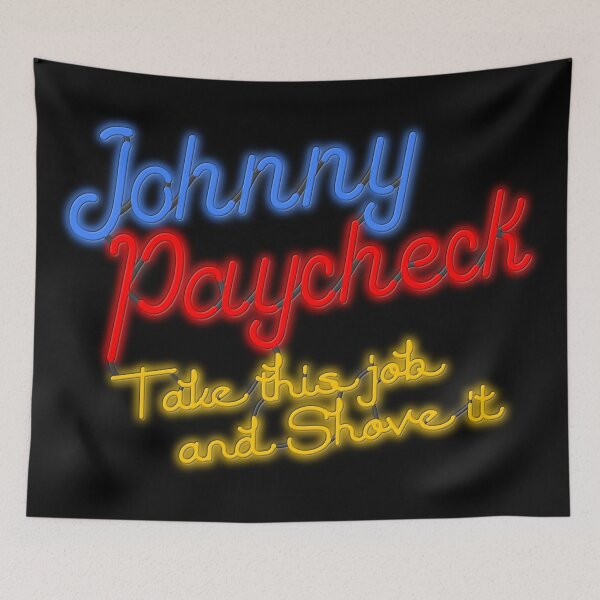 Item preview, Retro Johnny Paycheck Neon designed and sold by acquiesce13.