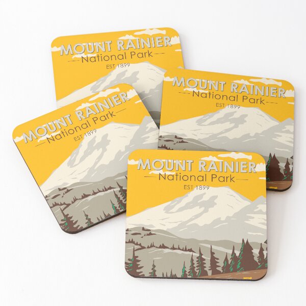 Item preview, Mount Rainier National Park Washington Cowlitz Divide Vintage designed and sold by KrisSidDesigns.