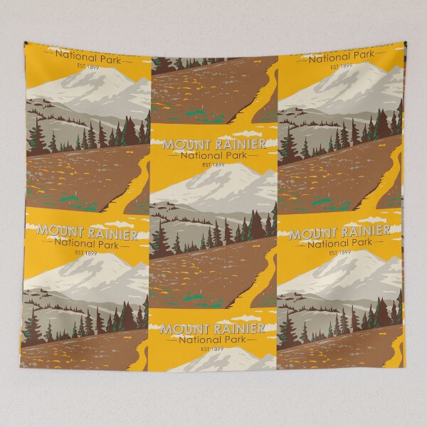 Item preview, Mount Rainier National Park Washington Cowlitz Divide Vintage designed and sold by KrisSidDesigns.