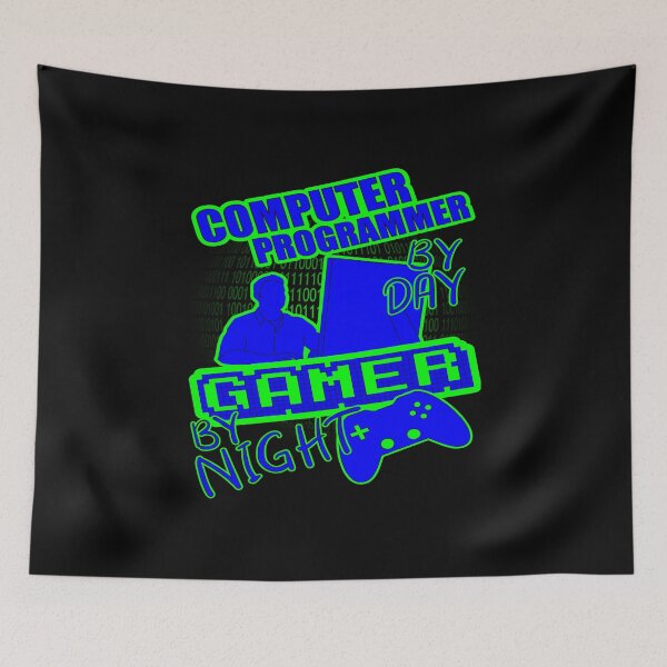 Item preview, Computer Programmer By Day Gamer By Night designed and sold by printhappy4you.
