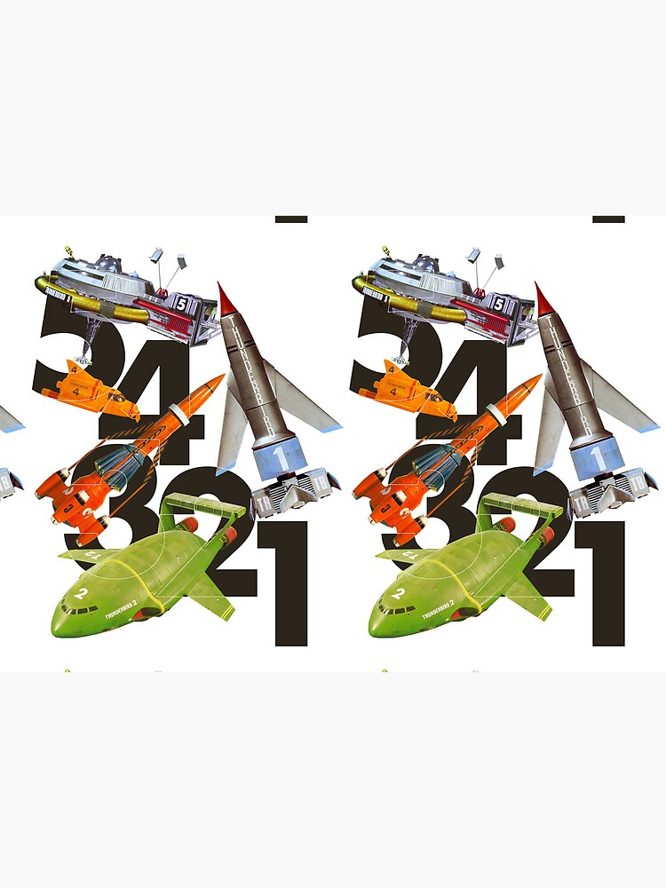 5! 4! 3! 2! 1! THUNDERBIRDS Classic The Thunderbirds POP ART by RetroSci-FiPop