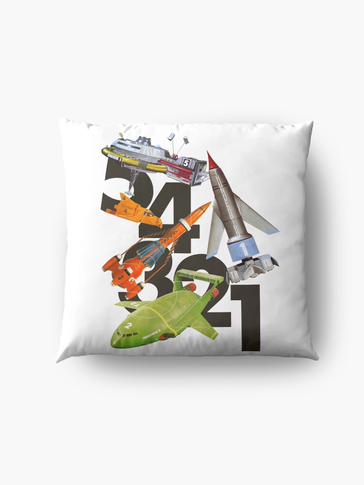 Alternate view of 5! 4! 3! 2! 1! THUNDERBIRDS Classic The Thunderbirds POP ART Floor Pillow