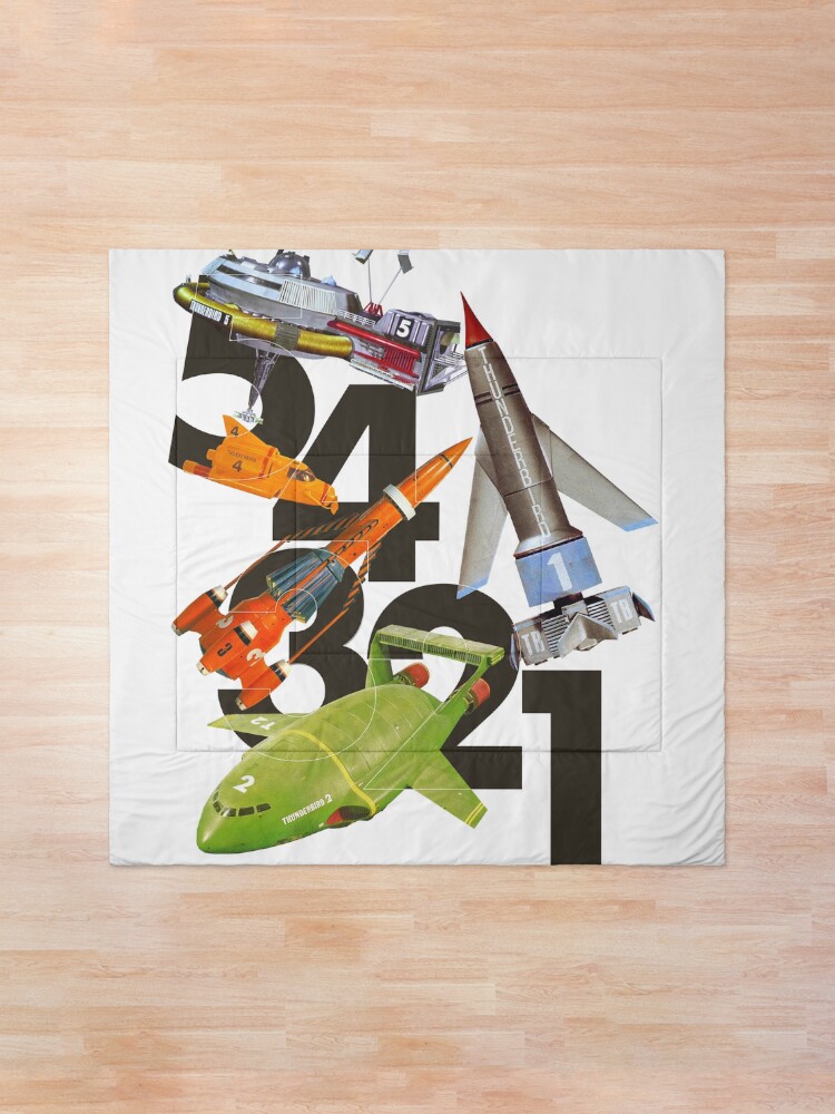 Alternate view of 5! 4! 3! 2! 1! THUNDERBIRDS Classic The Thunderbirds POP ART Comforter