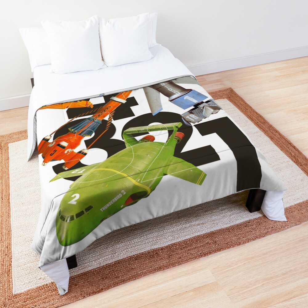 5! 4! 3! 2! 1! THUNDERBIRDS Classic The Thunderbirds POP ART Comforter