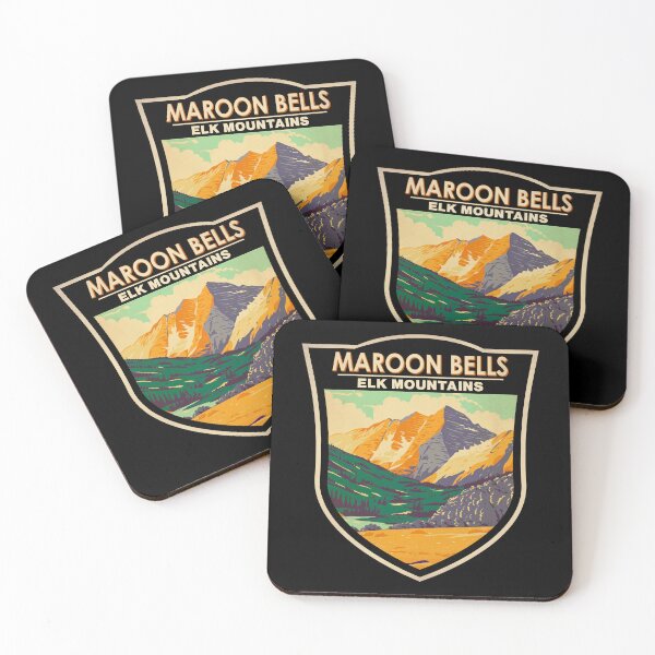 Item preview, Maroon Bells Elk Mountains Colorado Badge designed and sold by KrisSidDesigns.