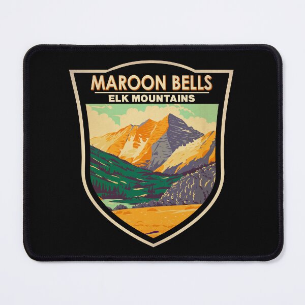 Item preview, Maroon Bells Elk Mountains Colorado Badge designed and sold by KrisSidDesigns.