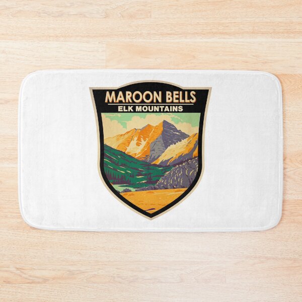 Item preview, Maroon Bells Elk Mountains Colorado Badge designed and sold by KrisSidDesigns.