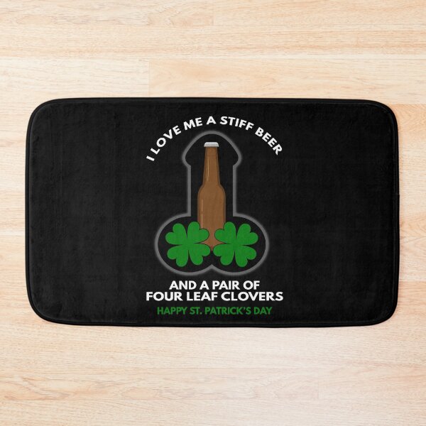 Item preview, St Patricks Day | Stiff Beer and Two Four Leaf Clovers designed and sold by MoonsmileProd.