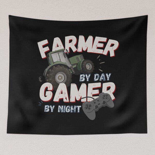 Item preview, Farmer By Day Gamer By Night designed and sold by ni3ma.
