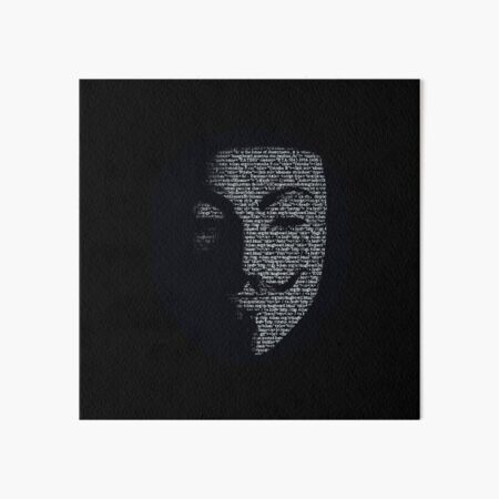 Anonymous mask logo Art Board Print for Sale by pardock