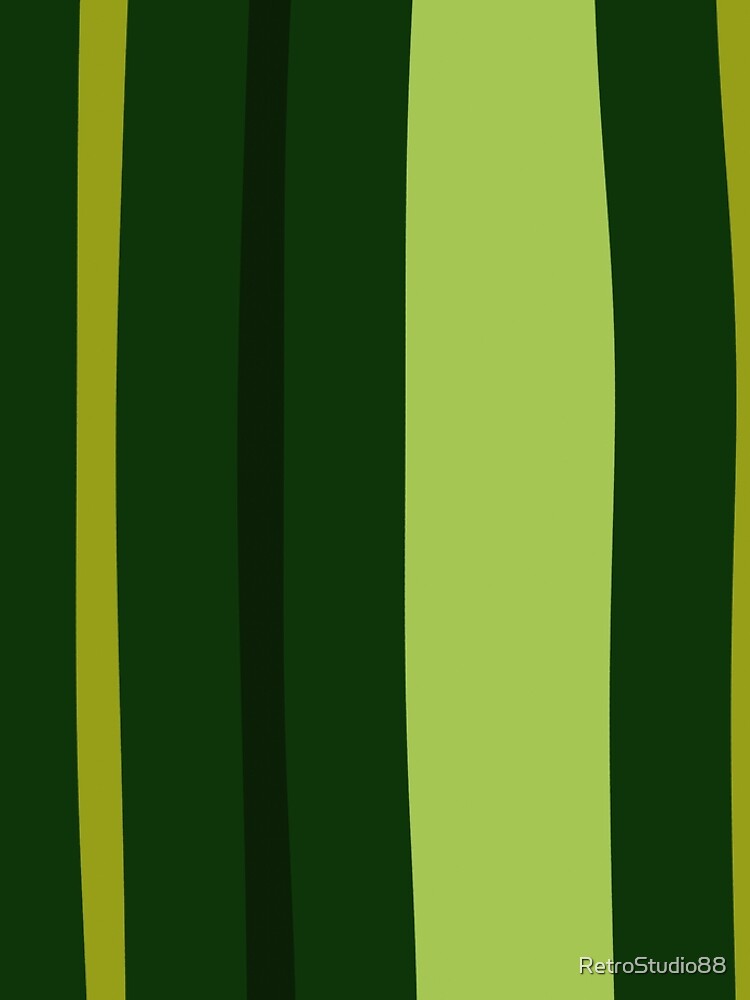 Abstract green stripes by RetroStudio88