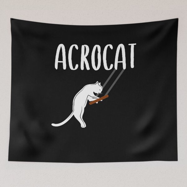 Item preview, Acrobat Cat ACROCAT Funny Aerialist designed and sold by DPlumDesign.