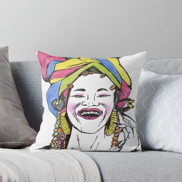 Item preview, African Woman Smile Colour Turban Unique Art designed and sold by HighArtDesigns.