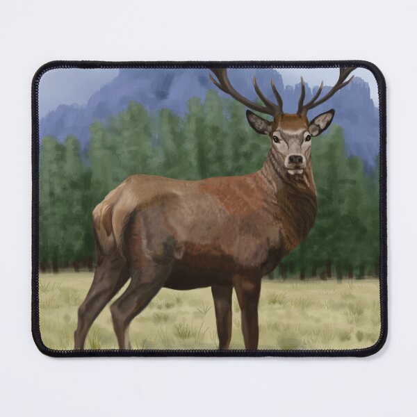 Item preview, Deer in natural landscape, artwork for print designed and sold by ALVALERA.