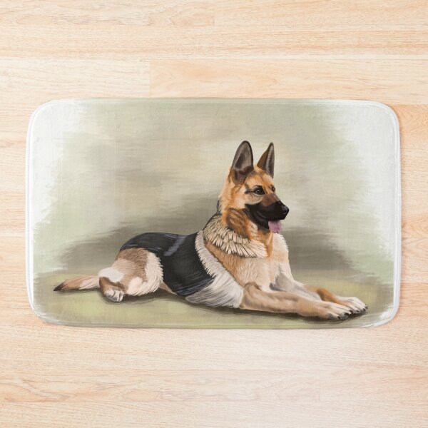 Item preview, german shepherd, art for print designed and sold by ALVALERA.