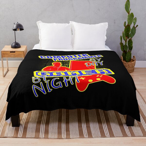 Item preview, Programador informático de día Gamer de noche designed and sold by printhappy4you.